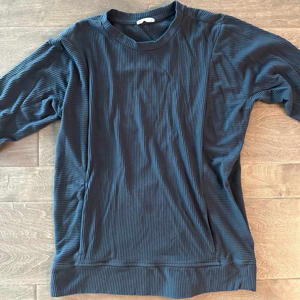 Tommy John Brushed Zen Ribbed Lounge Sweatshirt View 2